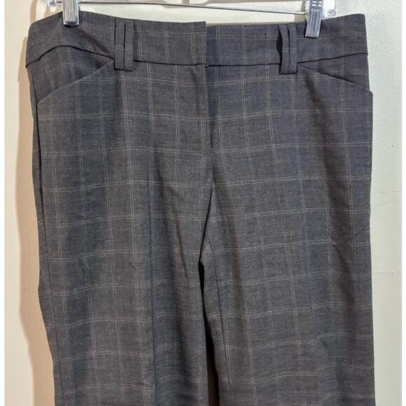 Ann Taylor Modern Fit Trouser Gray Plaid Size 6 NWT - Picture 2 of 7